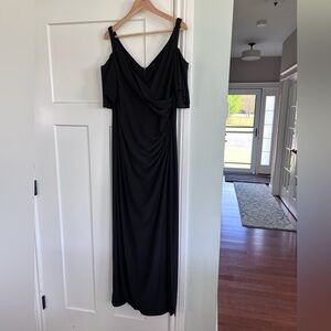 Lauren Ralph Lauren size 18 black evening gown.